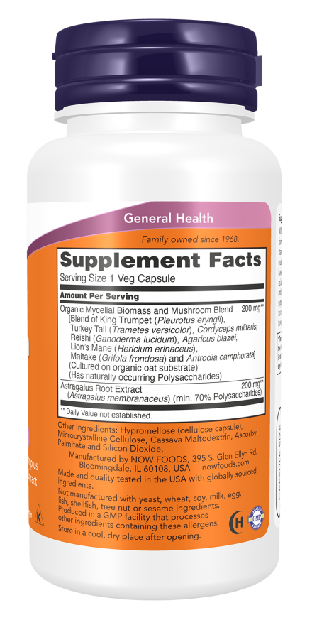 NOW Mushroom Immune Renew 90 Veg Capsules