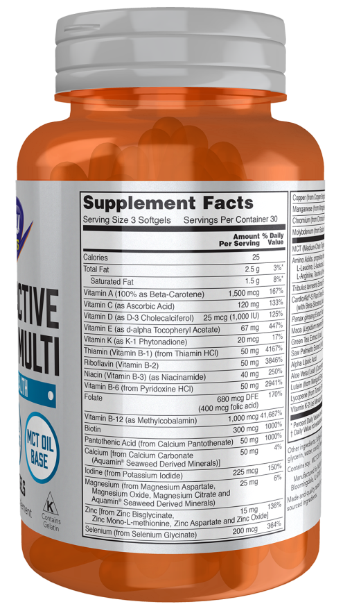 NOW Sports Men’s Active Sports Multi with free form aminos and herbal extracts