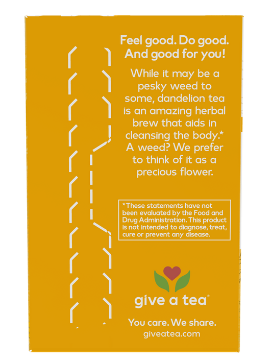 NOW Organic Dandelion caffeine-free herbal cleansing tea with 24 tea bags