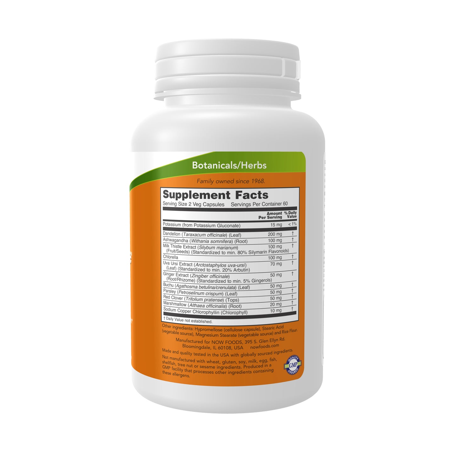NOW Easy Cleanse A.M. digestive support formula in orange label bottle