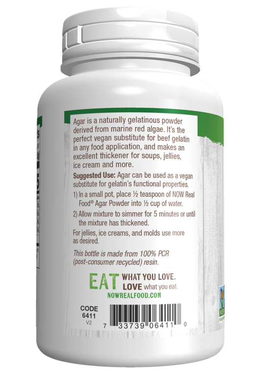 NOW Foods Agar Powder pure powder vegan substitute for gelatin