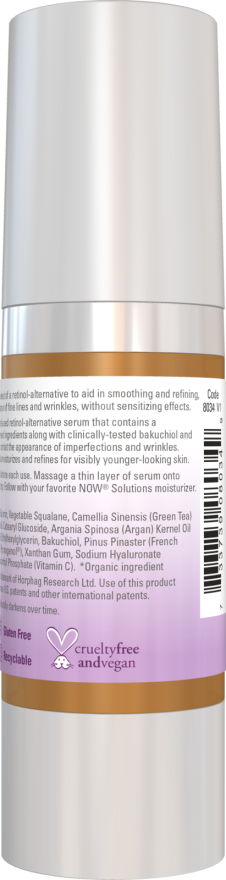 NOW Bakuchiol Skin Renewal Serum with Pycnogenol, 1 fl. oz. – Plant-Based Retinol Alternative