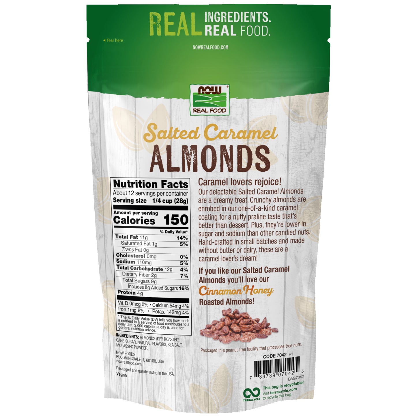 NOW Real Food Salted Caramel Almonds