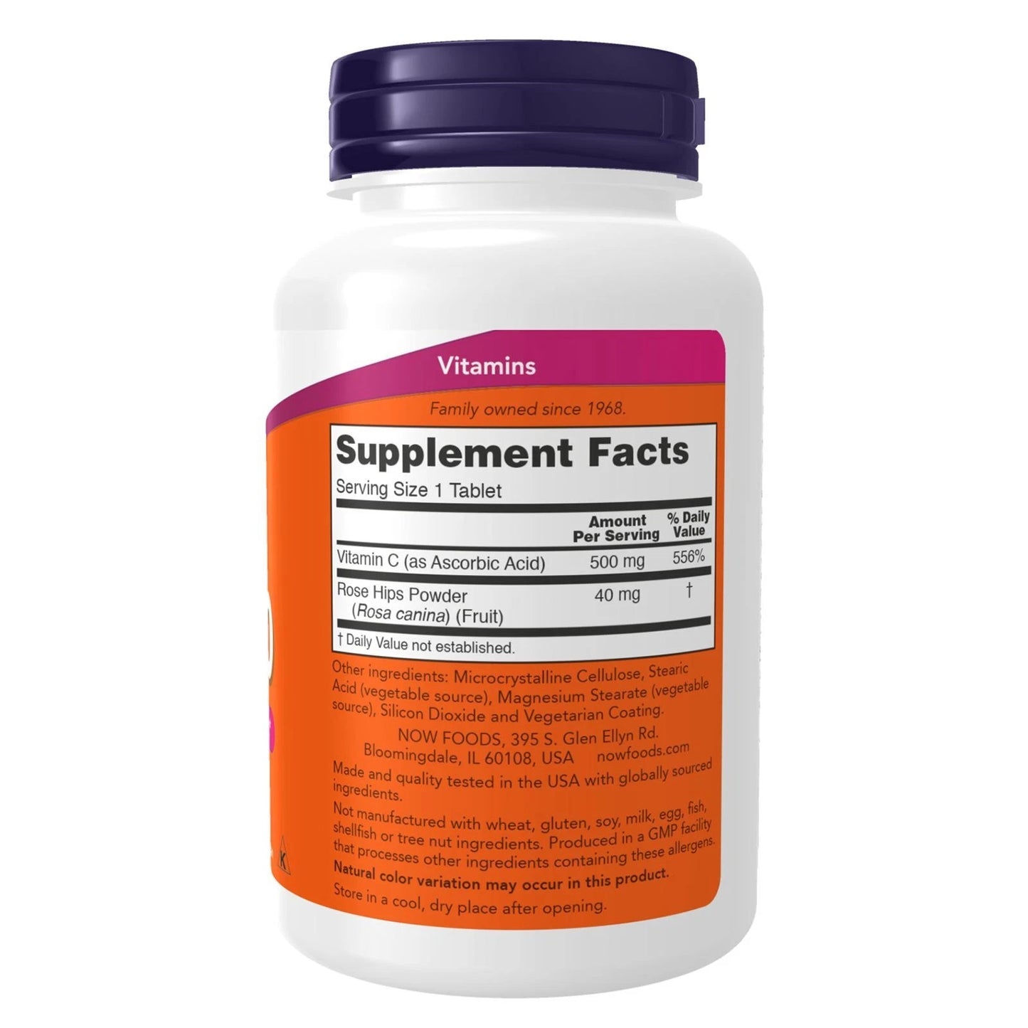 NOW C-500 antioxidant protection supplement bottle with 250 tablets