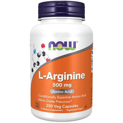 L-Arginine 500 mg - 250 Veg Capsules