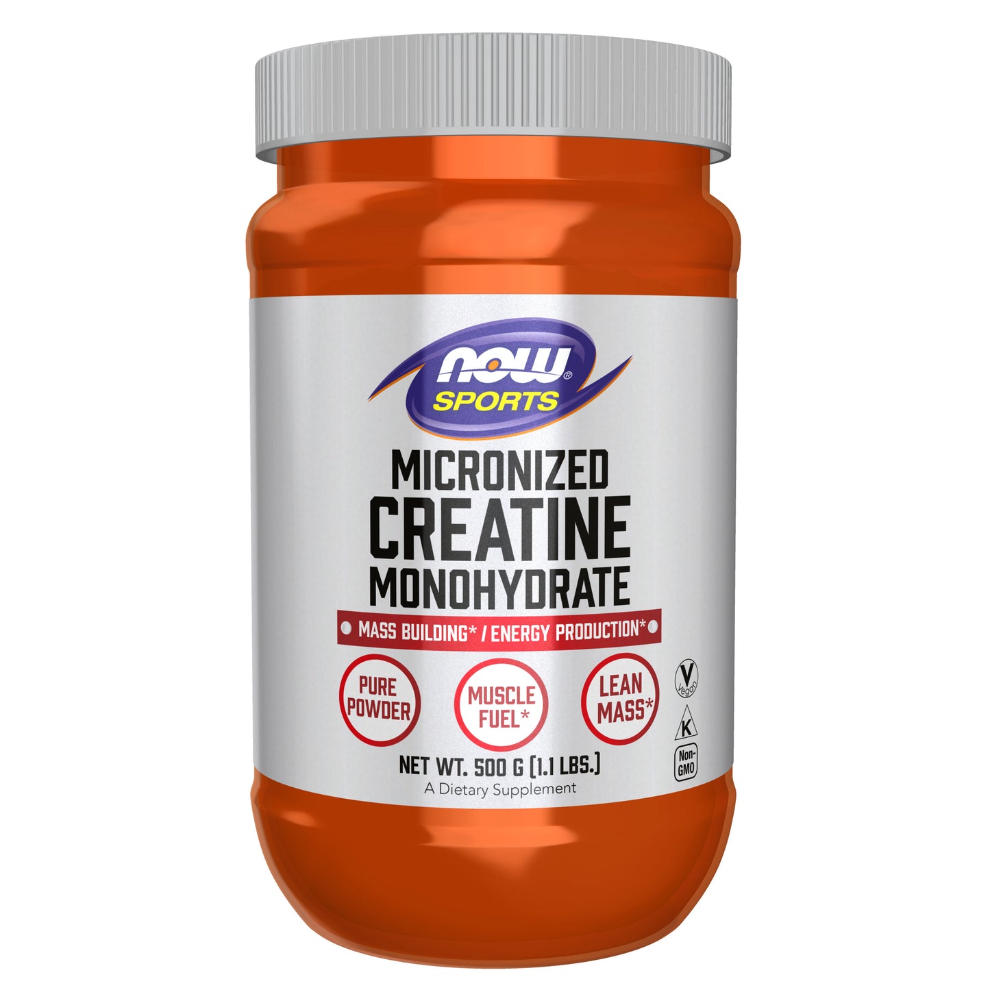 Creatine Monohydrate, Micronized Powder - 1.1 lbs. (500 g)