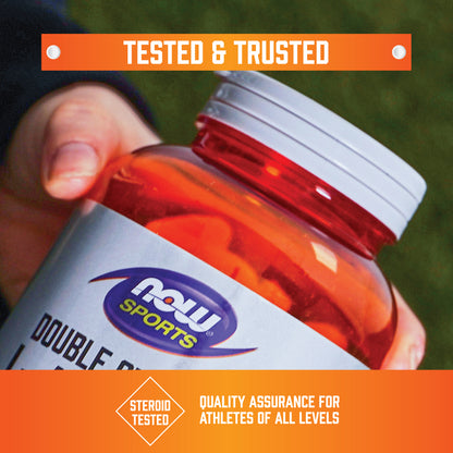 NOW Arginine & Citrulline dietary supplement in orange capsule bottle