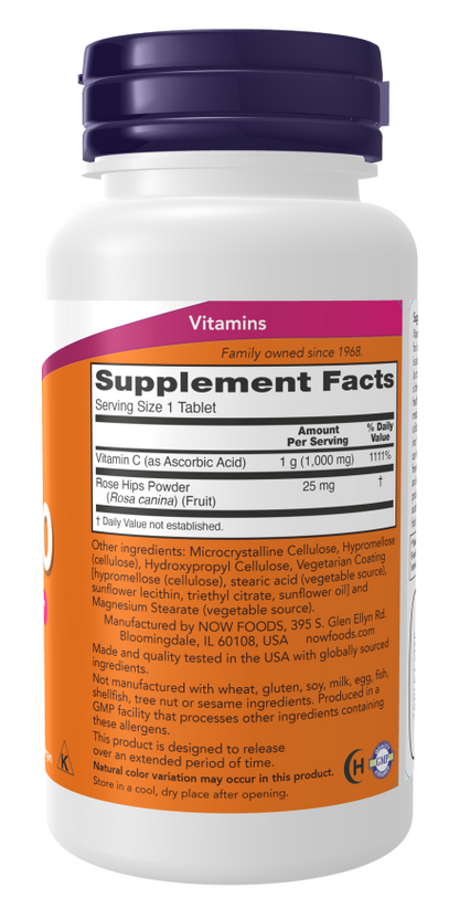NOW Foods C-1000 sustained release vitamin C supplement