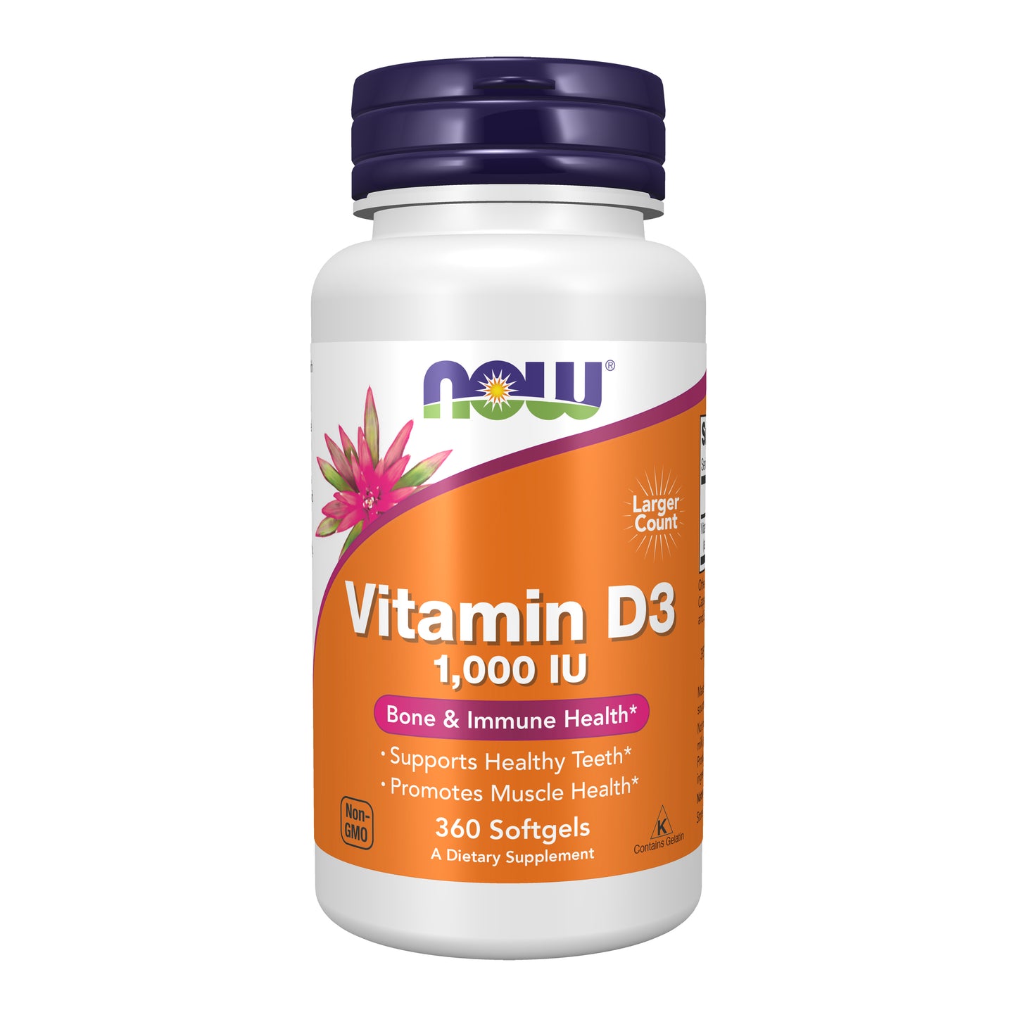 Vitamin D-3 1000 IU - 360 Softgels