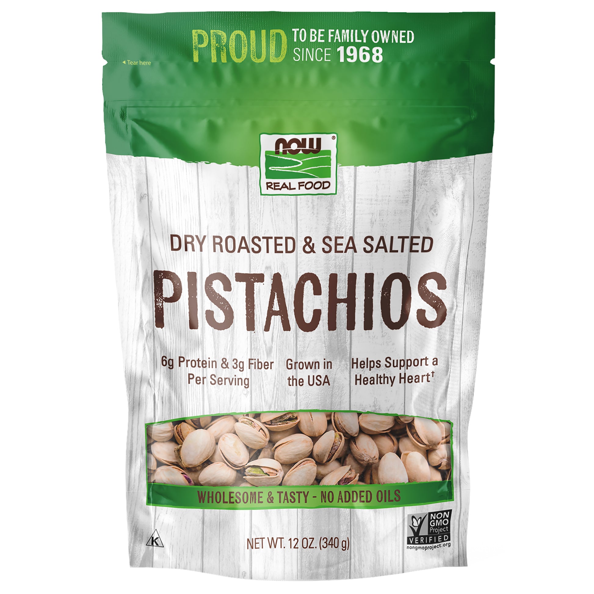 Pistachios, Roasted & Salted - 12oz.