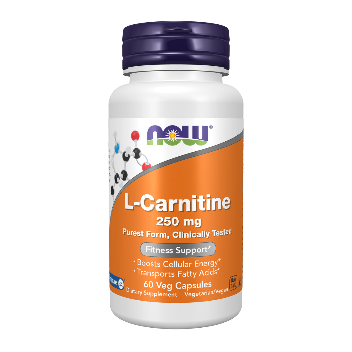 L-Carnitine 250 mg - 60 Veg Capsules