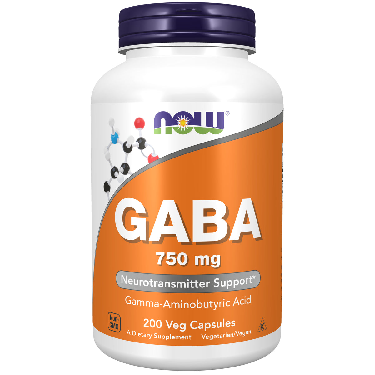 GABA 750 mg - 200 Veg Capsules