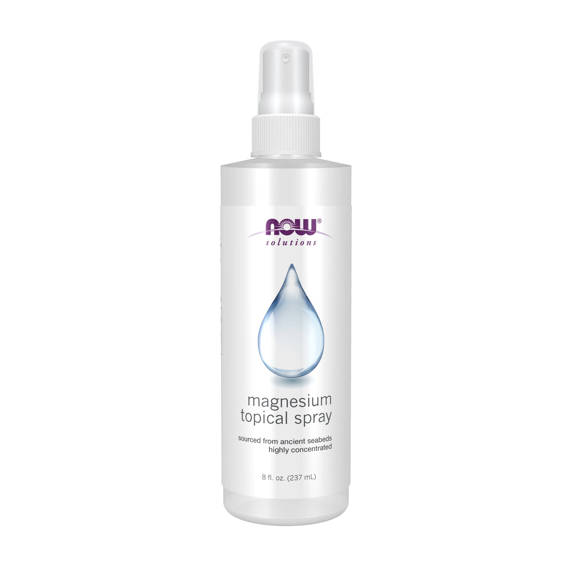 NOW Solutions, Magnesium Topical Spray, from the Ancient Seabed, Highly Concentrated, 8 Fl Oz (Pack of 1)
