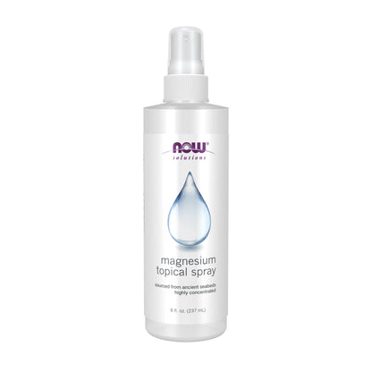 NOW Solutions, Magnesium Topical Spray, from the Ancient Seabed, Highly Concentrated, 8 Fl Oz (Pack of 1)