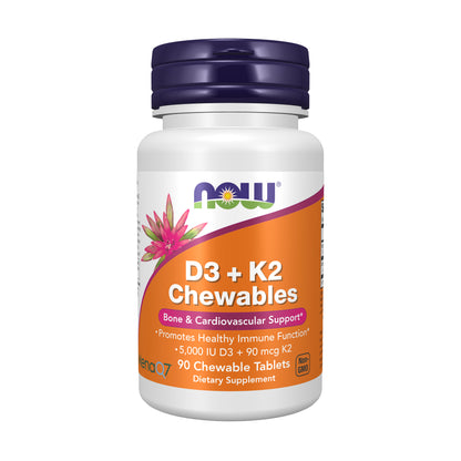 Vitamin D-3 & K-2 - 90 Chewables