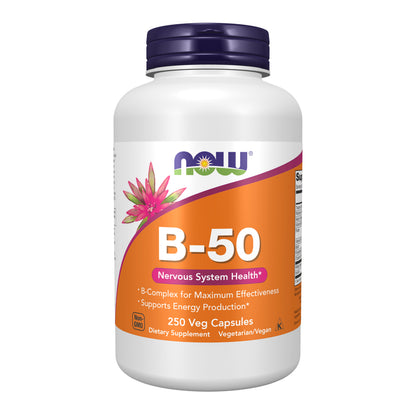 Vitamin B-50 mg - 250 Veg Capsules