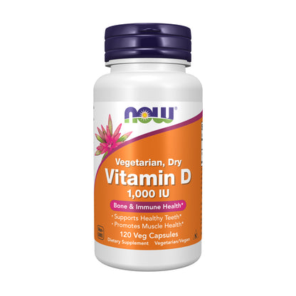 Vitamin D 1000 IU Dry - 120 Veg Capsules
