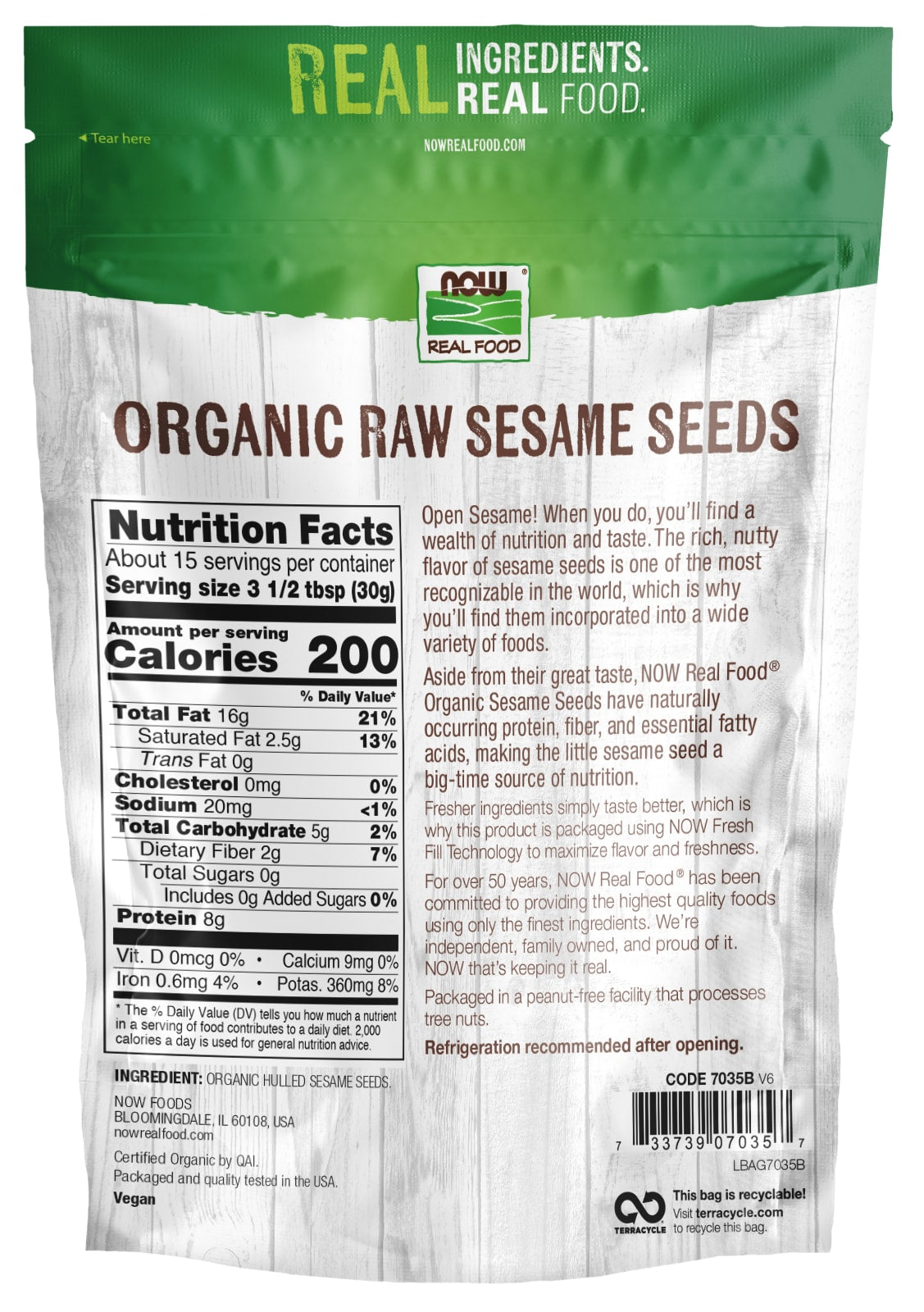 Keto friendly sesame seed snack