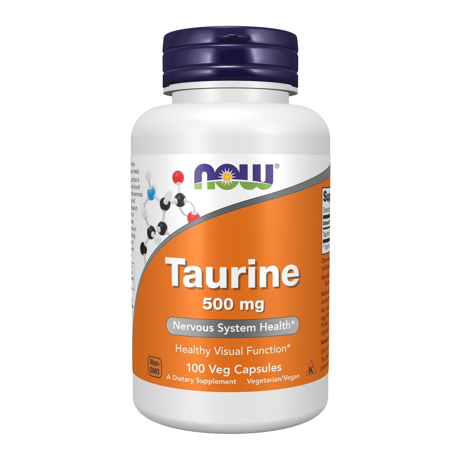 Taurine 500 mg - 100 Veg Capsules