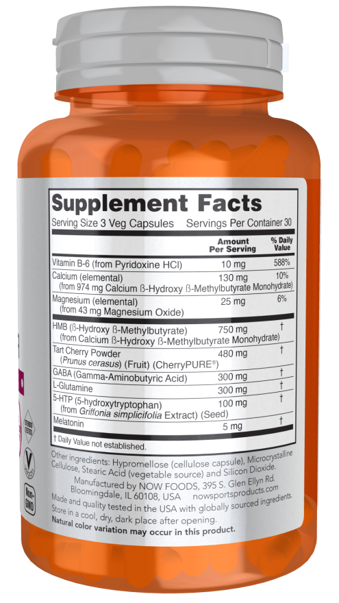NOW Sports R&R Rest and Repair supplement for post-workout recovery support
