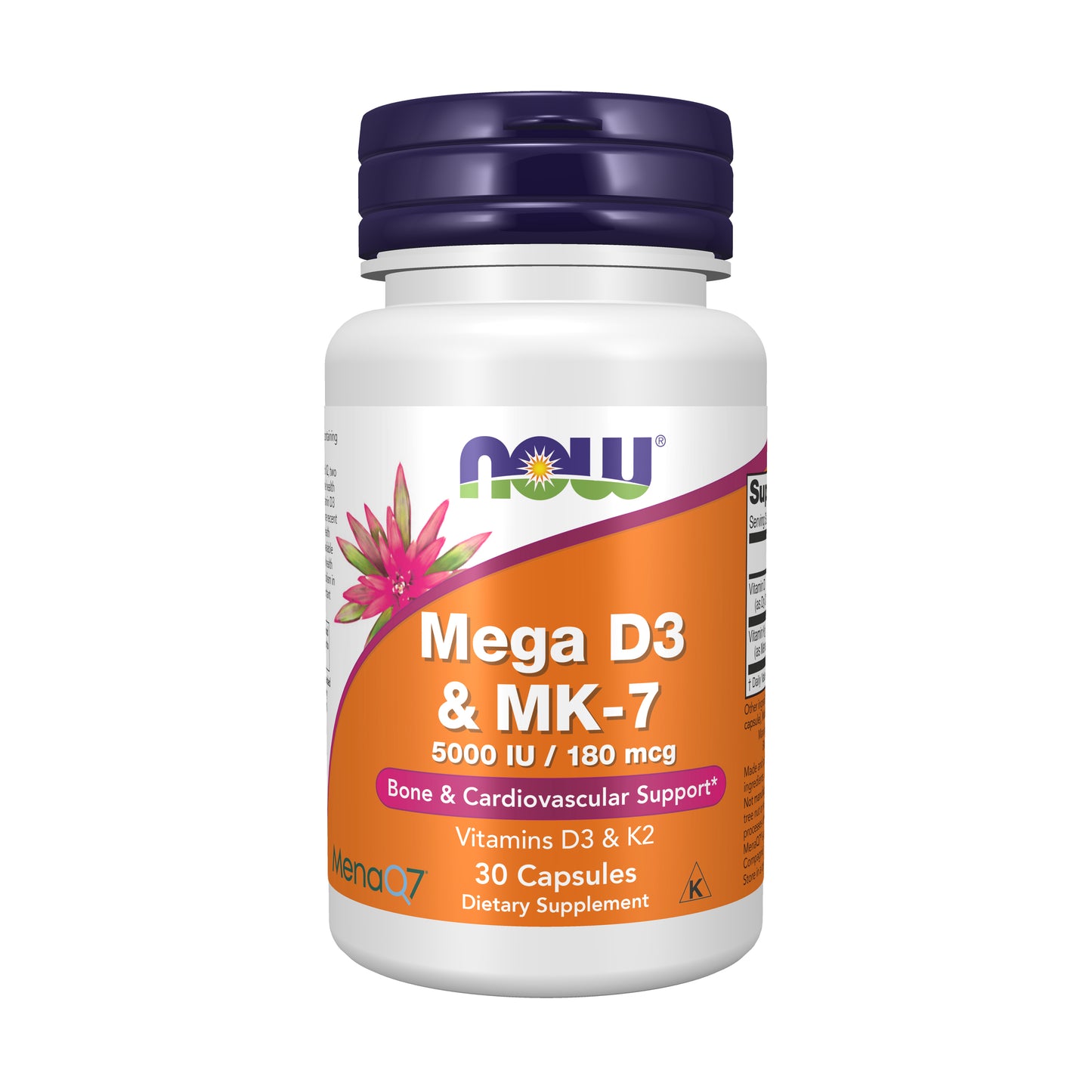 Mega D-3 & Mk7 - 30 Veg Capsules