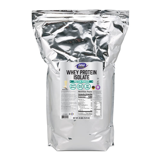 Whey Protein Isolate, Creamy Vanilla Powder - 10 Lbs.