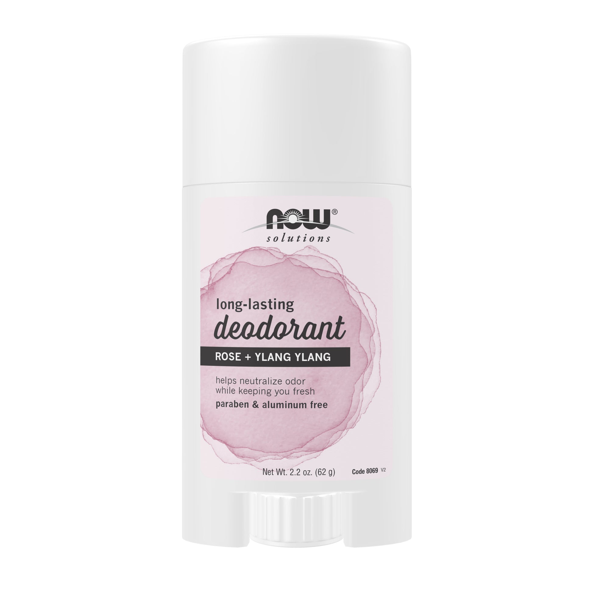 Long-Lasting Deodorant Stick, Rose + Ylang Ylang - 2.2 oz.