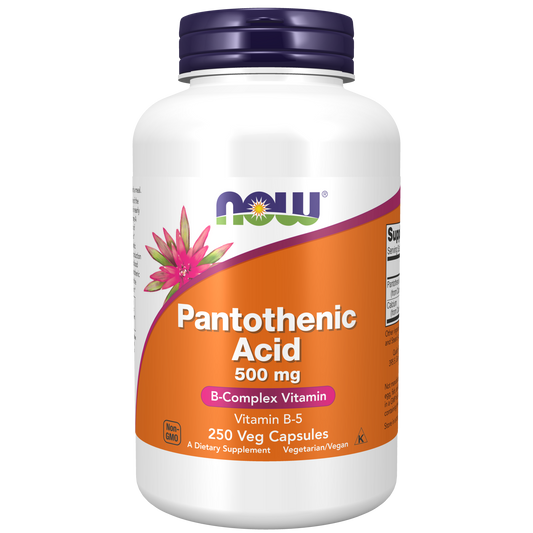 NOW Foods,  Pantothenic Acid 500 mg - 250 Veg Capsules