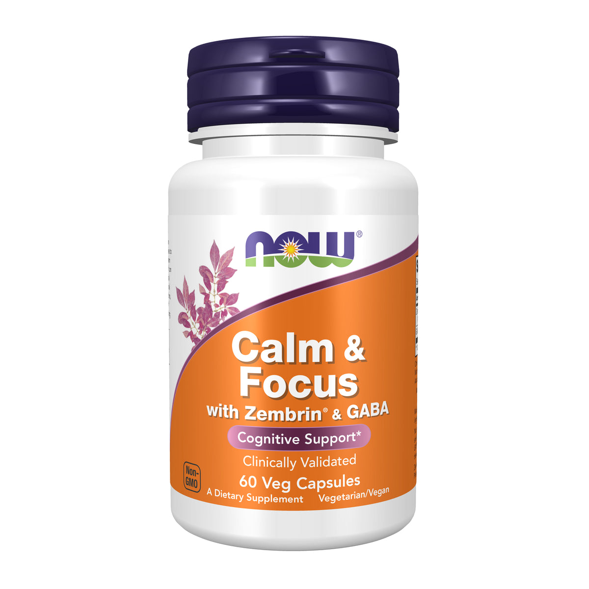 Calm & Focus with Zembrin® & GABA - 60 Veg Capsules