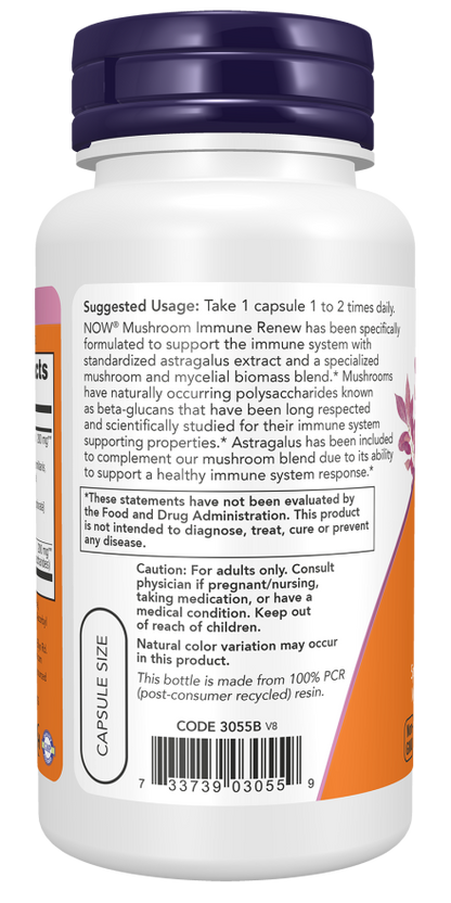 NOW Mushroom Immune Renew immune system support supplement