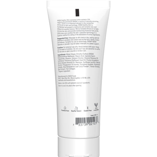 NOW Solutions rejuvenating liposome lotion with MSM for healthy skin