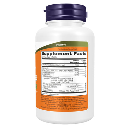 NOW Foods Super Enzymes dietary supplement for healthy digestion support