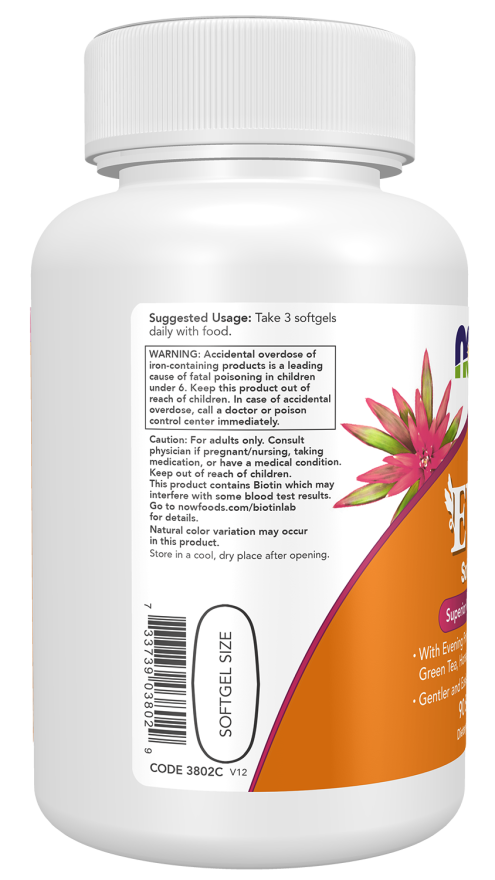 NOW EVE Softgels with cranberry green tea and horsetail silica