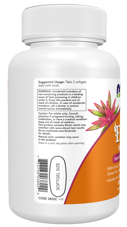 NOW EVE Softgels with cranberry green tea and horsetail silica