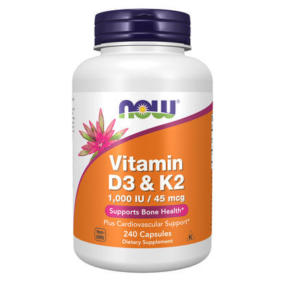 Vitamin D-3 & K-2 - 240 Capsules
