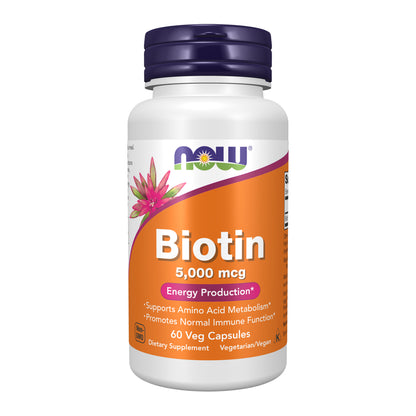 Biotin 5,000 mcg - 60 Veg Capsules