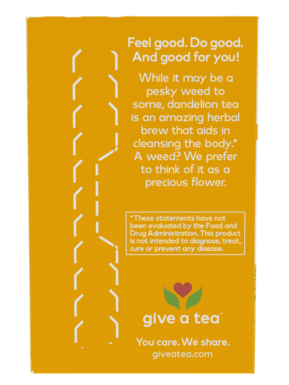NOW Organic Dandelion caffeine-free herbal cleansing tea with 24 tea bags