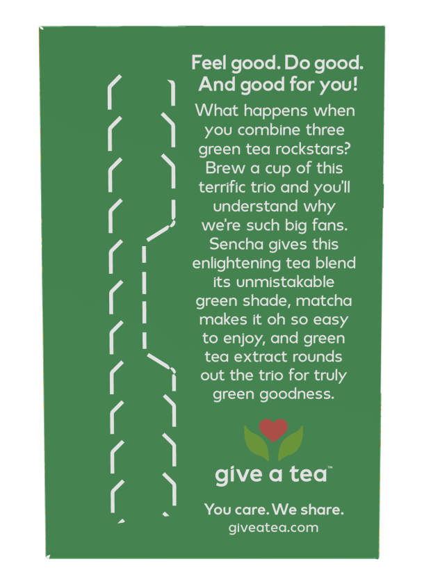 NOW Give a Tea Organic Green Kick 24 Tea Bags