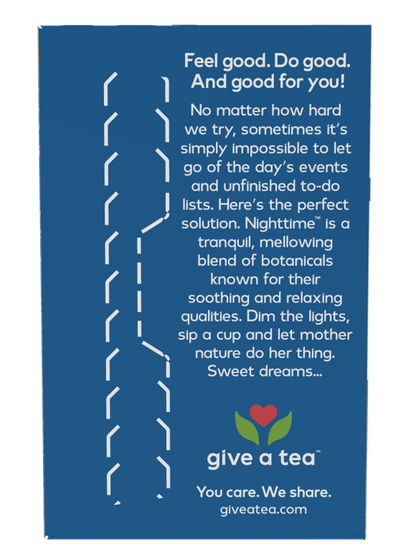 NOW Nighttime caffeine-free chamomile herbal tea blend for bedtime