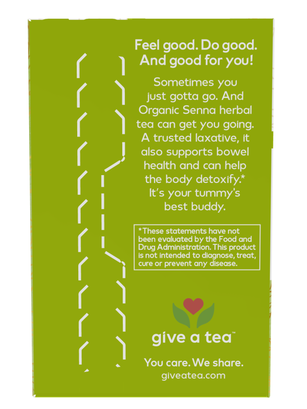 NOW Give a Tea Organic Senna 24 Tea Bags