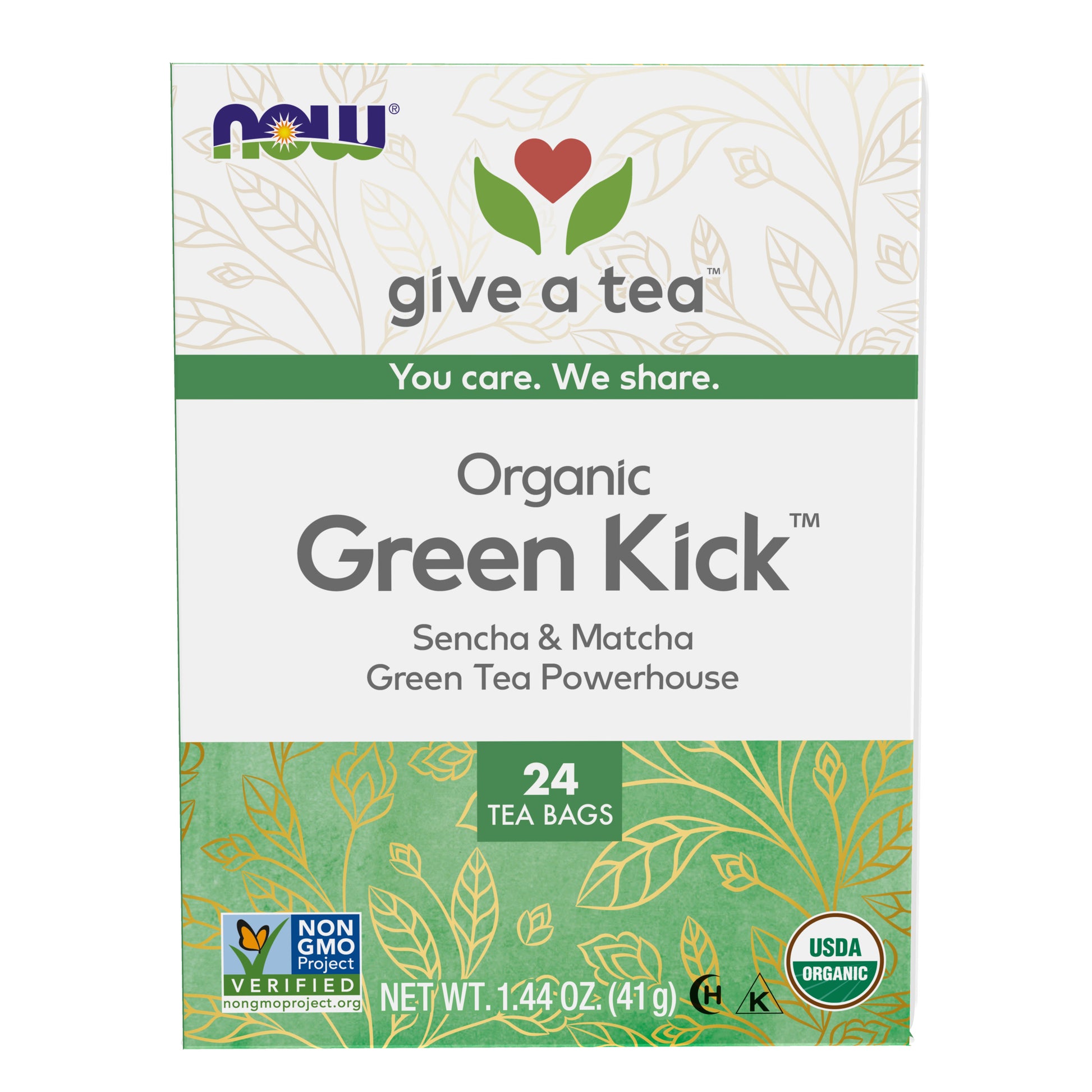 Green Kick™ Tea, Organic - 24 Tea Bags