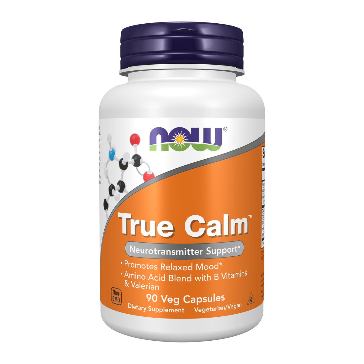 NOW Supplements, True Calm™, with Magnesium, GABA, B Vitamins & More, 90 Veg Capsules