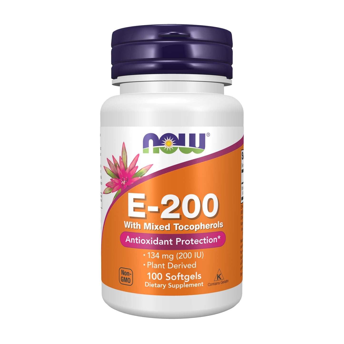 Vitamin E-200 With Mixed Tocopherols - 100 Softgels