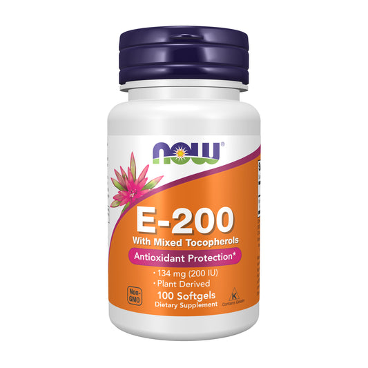 Vitamin E-200 With Mixed Tocopherols - 100 Softgels