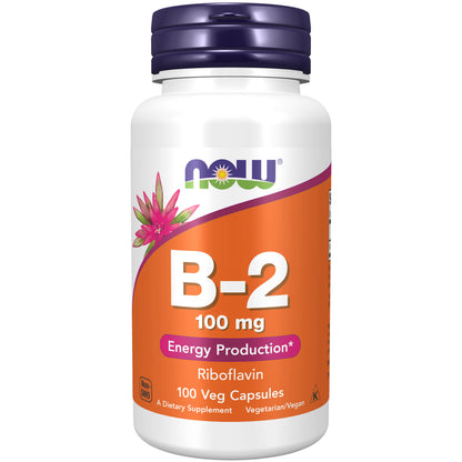 Vitamin B-2 100 mg - 100 Veg Capsules