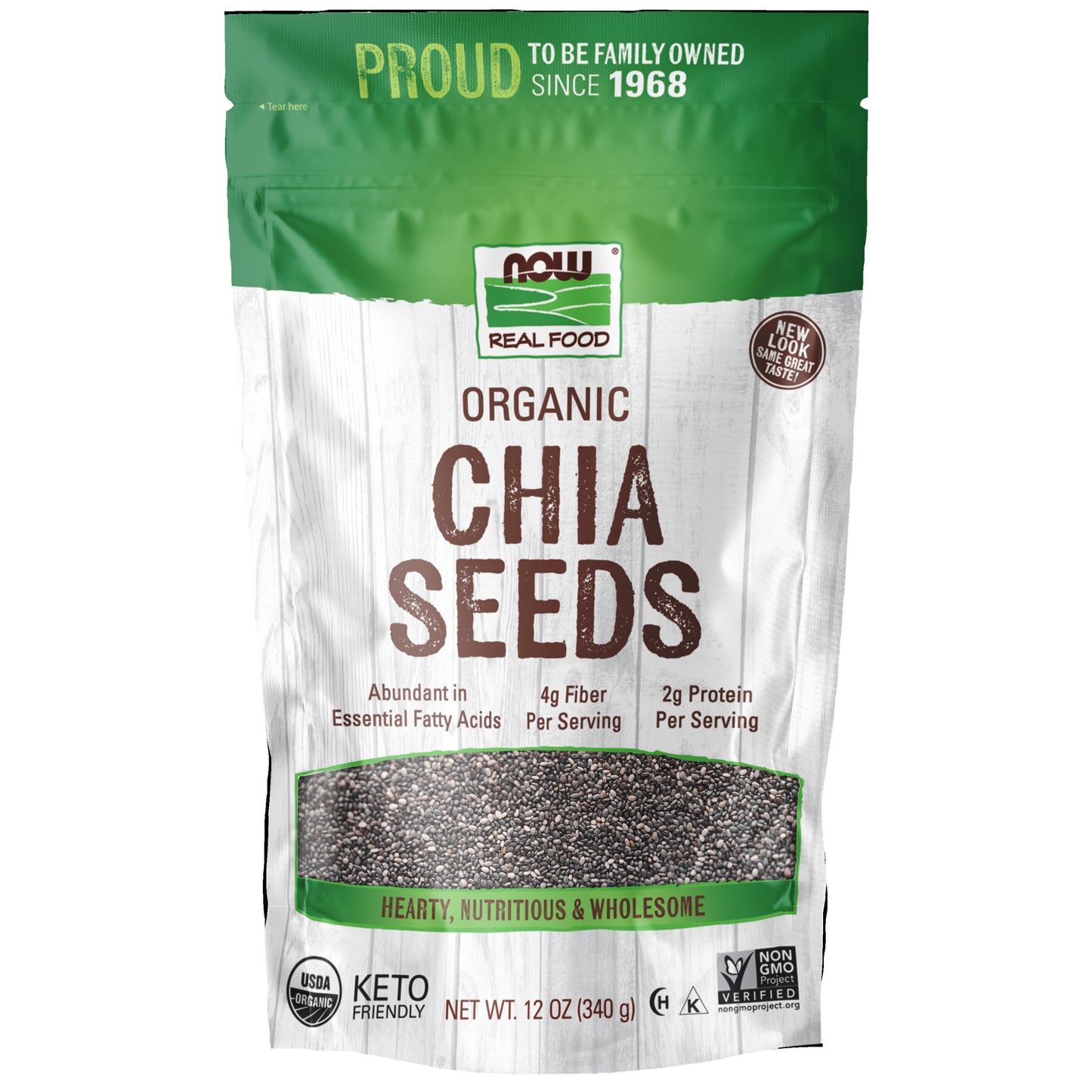 Black Chia Seed, Organic - 12 oz.