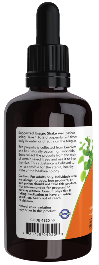 NOW Propolis Plus Extract | 2 fl oz Herbal Drops