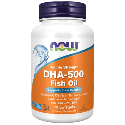 DHA-500 Fish Oil, Double Strength - 90 Softgels