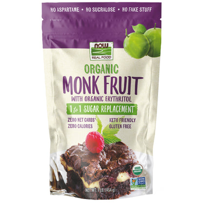 Monk Fruit with Erythritol, Organic Powder - 1 lb.