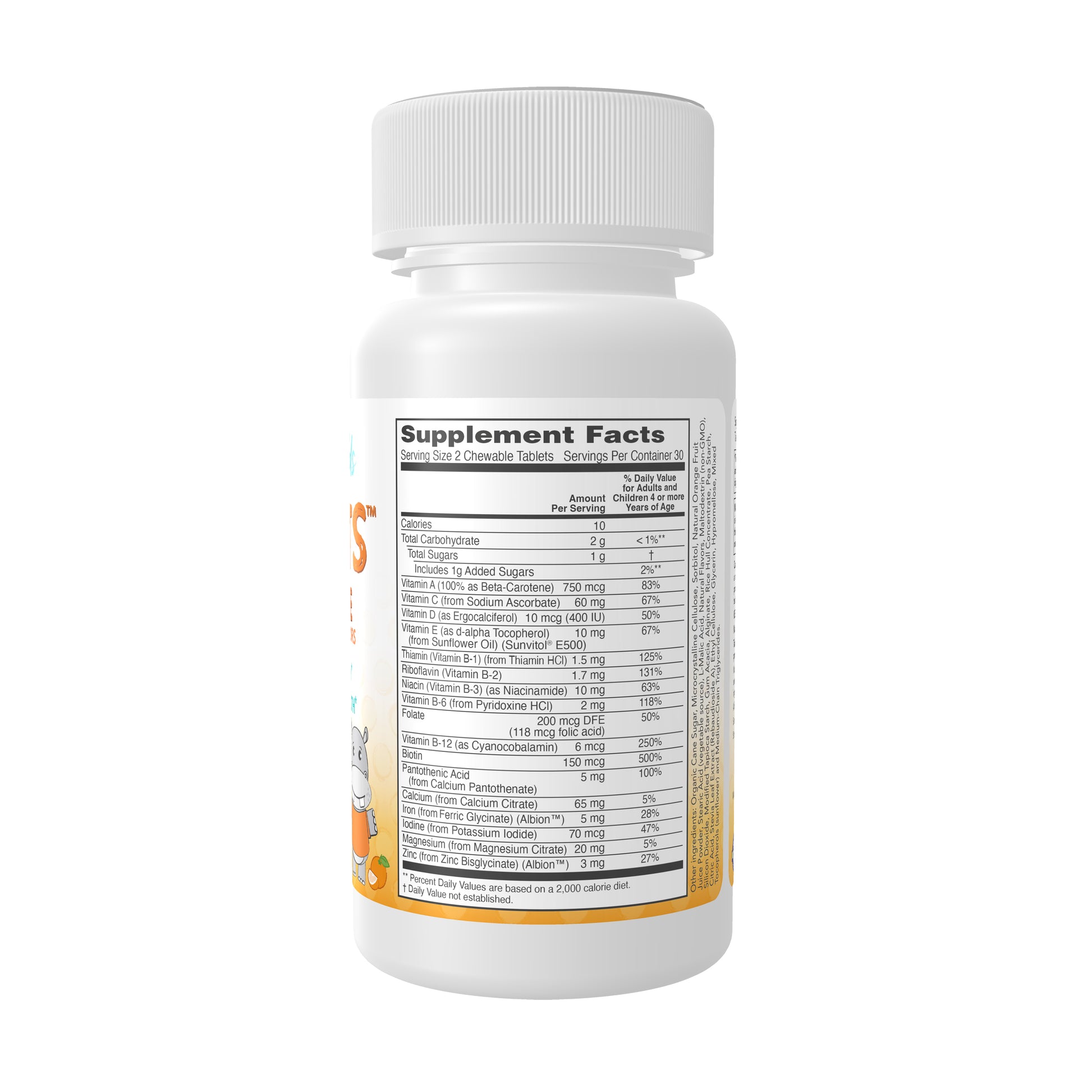 NOW Kids Kid Vits Juicy Orange chewable multivitamin for children